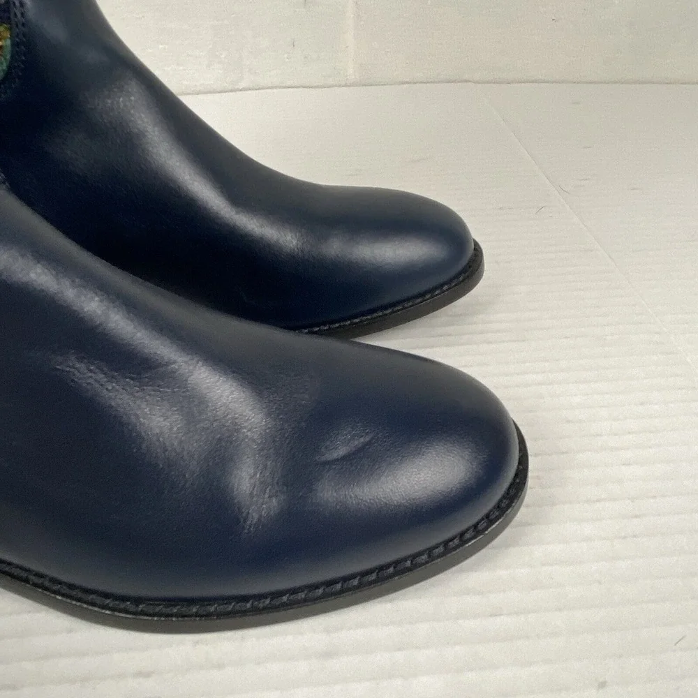NWOB Tory Burch Miller Riding Boots Multicolor Tweed/Leather Size Women's 7M New